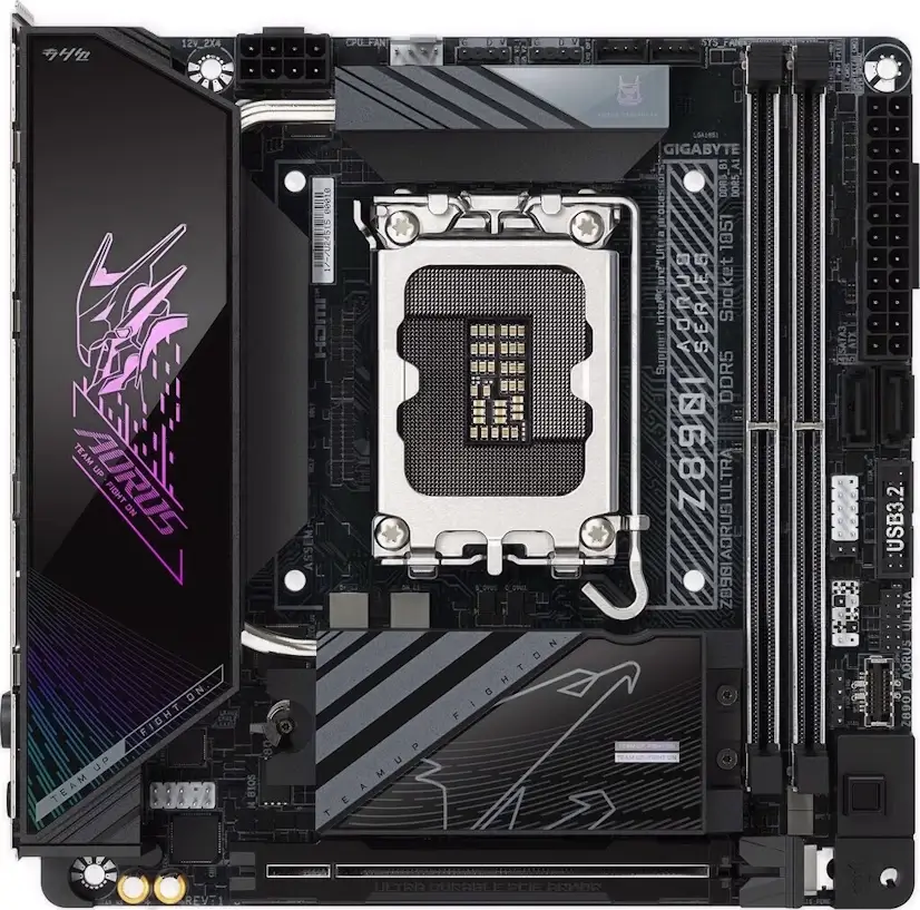 Montaje Placas Base Gigabyte Z890I AORUS ULTRA Gaming PC Rivas Vaciamadrid Montaje Placa Base Gigabyte Z890I AORUS ULTRA Gaming PC Rivas Vaciamadrid